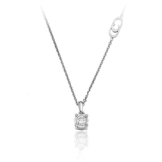 Collana Chimento Donna in Oro bianco 1GZC050BB5450 - 1GZC050BB5450